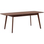 Beliani - table de salle � manger extensible cuisine placage plateau � rallonge 120 / 150 x 75 cm bois ...