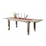 Table  manger extensible 160x90 palissandre huil gris taupe leeds 53