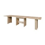 Les tendances - dining table a manger extensible de 6 a 12 personnes style contemporain decor chene sonoma ...