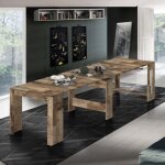 Table � manger extensible en bois 90x51 - 300cm pratika wood