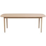 Table à manger extensible 8 à 12 personnes aux bords arrondis en bois 210 - 310x100cm - bois blanchi ... Table à manger extensible 8 à 12 personnes aux bords arrondis en bois 210 - 310x100cm - bois blanchi ...