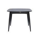 Miliboo - table à manger extensible carrée en bois noir l90 - 130 cm nordeco Miliboo - table à manger extensible carrée en bois noir l90 - 130 cm nordeco