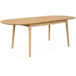 Sweeek - table  manger extensible naturelle ovale lisa 6  8 places. 160  210cm