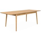 Sweeek - table à manger extensible naturelle rectangulaire lina 6 à 8 places. 160 à 210cm Sweeek - table à manger extensible naturelle rectangulaire lina 6 à 8 places. 160 à 210cm