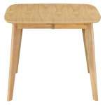 Miliboo - table à manger extensible scandinave carrée placage chêne l90 - 130 cm leena Miliboo - table à manger extensible scandinave carrée placage chêne l90 - 130 cm leena
