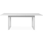 Table � manger industrielle extensible 10 personnes blanche kotor