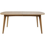 Table � manger ovale en bois + 2 allonges 8 / 12 places l180 / 270 - martine