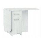 Bb - loisir - table � manger ovale pliante avec 2 tiroirs blanc artisan 160x80cm mod�le:homni 2 table ...