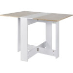 Haloyo - table � manger pliante de style contemporain table de cuisine pliable 1037673. 4cm bois blanc ...