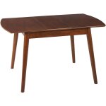 Beliani - table à manger à rallonge 100 / 130x80cm mdf et bois d'hévéa en bois foncé Beliani - table à manger à rallonge 100 / 130x80cm mdf et bois d'hévéa en bois foncé