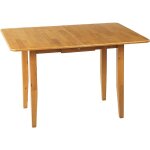 Beliani - table à manger rallonge 90 / 120x60cm bois hévéa tiroir bois clair masela Beliani - table à manger rallonge 90 / 120x60cm bois hévéa tiroir bois clair masela