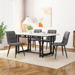 Table à manger rectangulaire 120 x 70 cm (1 pièce), conception d'épissure de plateau de table, pieds ... Table à manger rectangulaire 120 x 70 cm (1 pièce), conception d'épissure de plateau de table, pieds ...