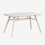 Table à manger rectangulaire 135x80 cm scand sklum tapioca beige Table à manger rectangulaire 135x80 cm scand sklum tapioca beige