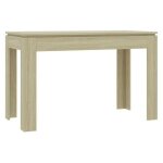 Table � manger rectangulaire bois ch�ne clair jonan 120cm