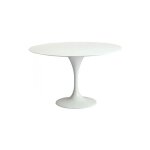 Table  manger ronde - 110 cm - tulip blanc