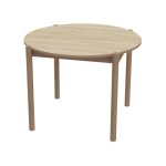 Drawer - table à manger 4 personnes ronde en bois - bois clair - rena Drawer - table à manger 4 personnes ronde en bois - bois clair - rena