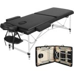 Table de massage pliante 2 section 70 x 213 cm lit de massage professionnelle portable aluminium housse ... Table de massage pliante 2 section 70 x 213 cm lit de massage professionnelle portable aluminium housse ...
