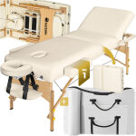 Table de massage pliante 3 zones - 10 cm d'�paisseur + housse beige