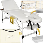 Table de massage pliante largeur 61cm r�glable en hauteur blanc