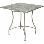 Table mtal / mosaque couleur: marron 78x78x77cm modle bistro pour extrieur
