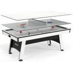 Table multi - jeux 3 en 1 - samurai - air hockey, ping - pong et convertible table dnatoire
