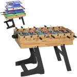 Table multijeux 13 en 1 pliable, table de jeu baby - foot, billard, pour enfants et adultes 120 x 106 ...