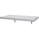 Table murale de cuisine tablette pliante en bois solide pliable 120x60cm blanc vieilli 040005092
