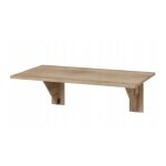 Table murale pliable �tag�re rabattable 130x70 ch�ne sonoma mod�le: homni 9 table pliante