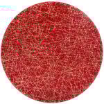 Table de no�l assiette de pr�sentation or et rouge - feeric christmas