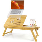 So - tech - table pour ordinateur portable, plateau de lit pliable, bureau ajustable avec grande ventilation, ...