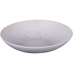 Table passion - assiette creuse onyx 22 cm crme (lot de 6)