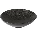 Table passion - assiette creuse v�suvio noir 19 cm (lot de 6)