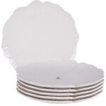 Table passion - assiette plate ginkgo 25, 5 cm (lot de 6)
