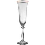 Table passion - bote de 6 fltes angela filet or 19 cl