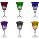 Table passion - coffret de 6 verres � pied 22 cl en cristallin taill�