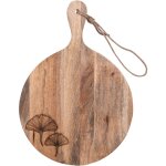 Table passion - planche  dcouper ronde ginkgo 43x30 cm