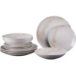 Table passion - service d'assiettes 12 pi�ces mojave