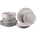 Table passion - service d'assiettes 18 pi�ces mojave