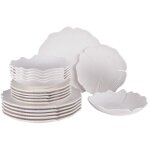 Table passion - service d'assiettes ginkgo 18 pièces Table passion - service d'assiettes ginkgo 18 pièces