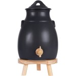 Table passion - vinaigrier en grs gris 3, 5l sur socle bois