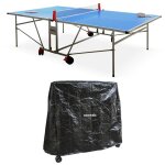 Table de ping pong outdoor. avec 2 raquettes et 3 balles. pour utilisation extrieure + housse en pvc ...