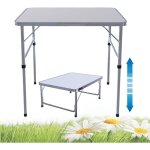 Table de pique - nique pliable robuste de 75 cm x 55 cm x 33 / 70 cm - table de pique - nique pliable ...