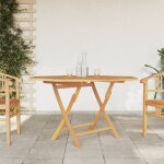Table pliable de jardin 110x110x75 cm bois massif de teck vidaxl