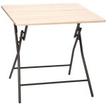 5five simply smart - table pliante 4 places effet bois - 5five