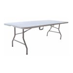 Gardeness - table pliante en acier et en plastique 240x76x74 h cm