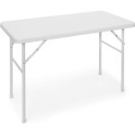 Relaxdays - table pliante de jardin bastian, pour le camping, pratique, h x l x p : 74 x 121, 5 x 61, ...