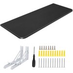 Haloyo - table pliante murale, bureau d'ordinateur pliant en bois massif, table murale  abattant , 60 ...