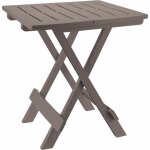 Table pliante en plastique adige 45 x 43 cm - brun - table d'appoint de jardin pliante Table pliante en plastique adige 45 x 43 cm - brun - table d'appoint de jardin pliante