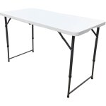 Werka pro - table pliante rectangulaire � pieds r�glables 120x60x74cm
