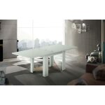 Dmora - table  rallonge dlirol, console de cuisine auxiliaire, table extensible, 100% made in italy, ...
